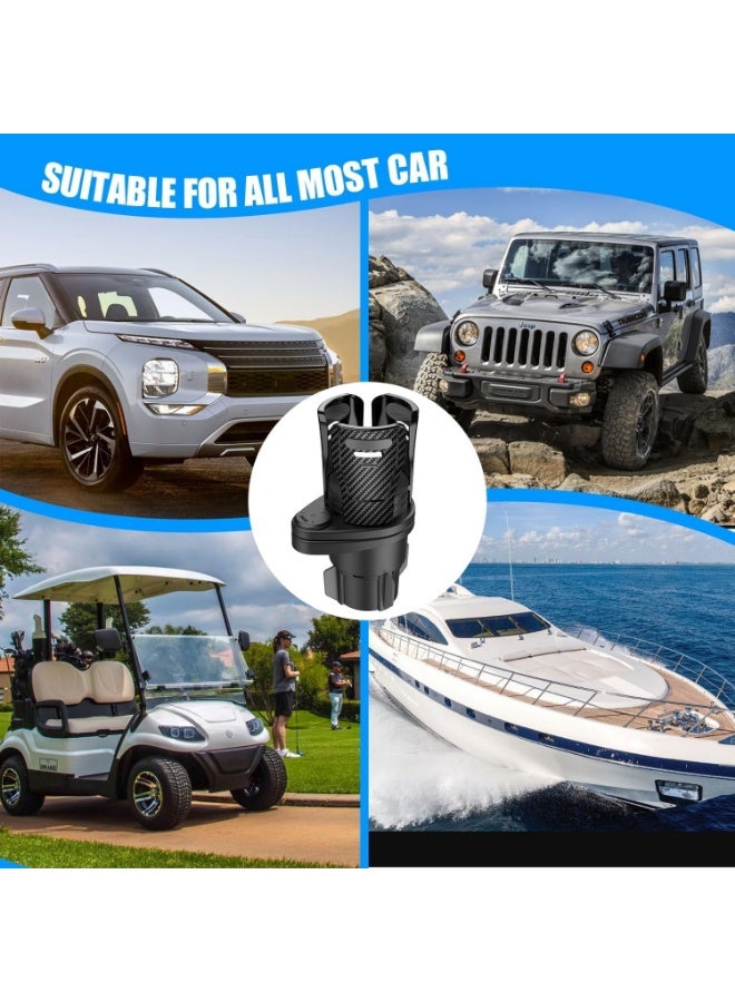 وانغبانغزي العنوان: موسع حامل الأكواب للسيارة، مثبت علب المشروبات القابل للتعديل، قاعدة قابلة للدوران 360 درجة لزجاجات القهوة والمشروبات، مع محول للاستخدام في السيارة، القارب، المقطورة - Image 5