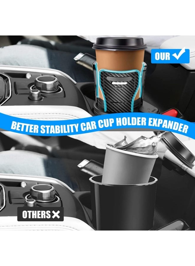 وانغبانغزي العنوان: موسع حامل الأكواب للسيارة، مثبت علب المشروبات القابل للتعديل، قاعدة قابلة للدوران 360 درجة لزجاجات القهوة والمشروبات، مع محول للاستخدام في السيارة، القارب، المقطورة - Image 4