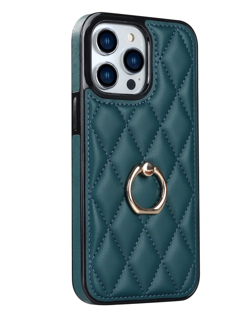 Suteni Back Cover Leather Ring Buckle Phone Case for iPhone  - Image 1
