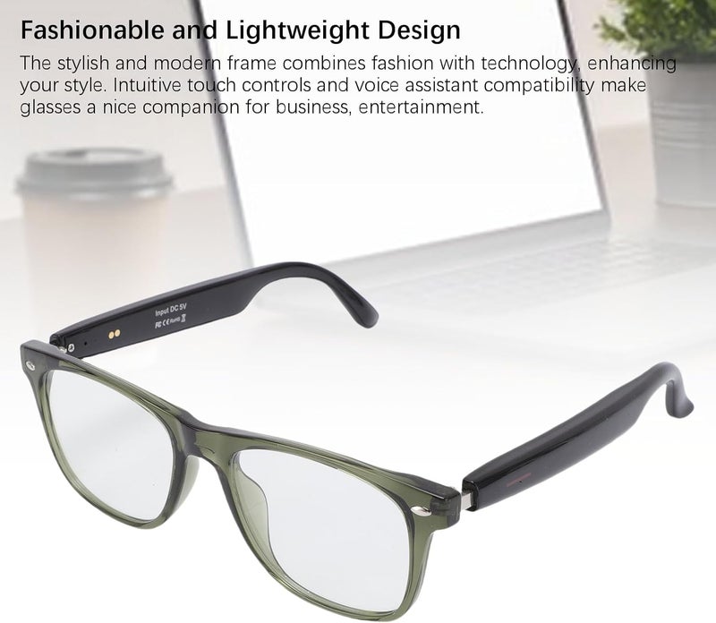 Smart Glasses with AI Translator, Bluetooth 5.3 for 144 Languages Real Time Translation, Anti Blue Light Lens, Open Ear Audio, 8H Battery, Touch Control for Travel Music Calls - Image 4