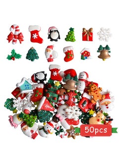 Christmas Miniature Ornaments Santa Snowman Tree Bell Decoration For Crafts And Scrapbooking(50Pcs) - pzsku/Z271787FAFD182236CF33Z/45/_/1720618446/dc6897ef-6ec1-4309-a65f-709de579c7b6