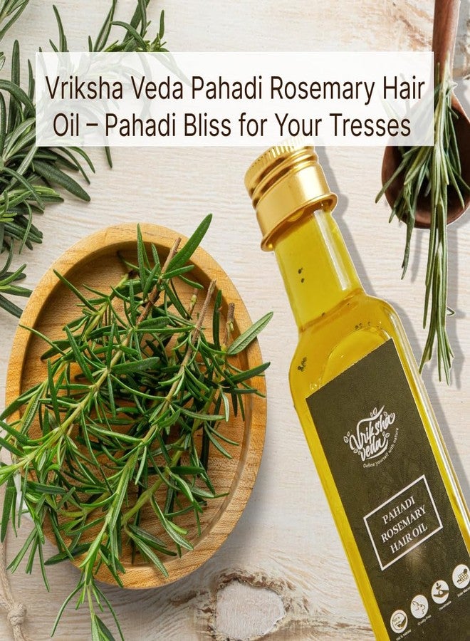 Vriksha Veda Solar Macerated Pahadi Rosemary Hair Oil for Men and Women I Promotes Hair Growth and Reduce Hair Fall I Nourishes Dull, Dry and Damaged Hair I 100 ml - Image 2