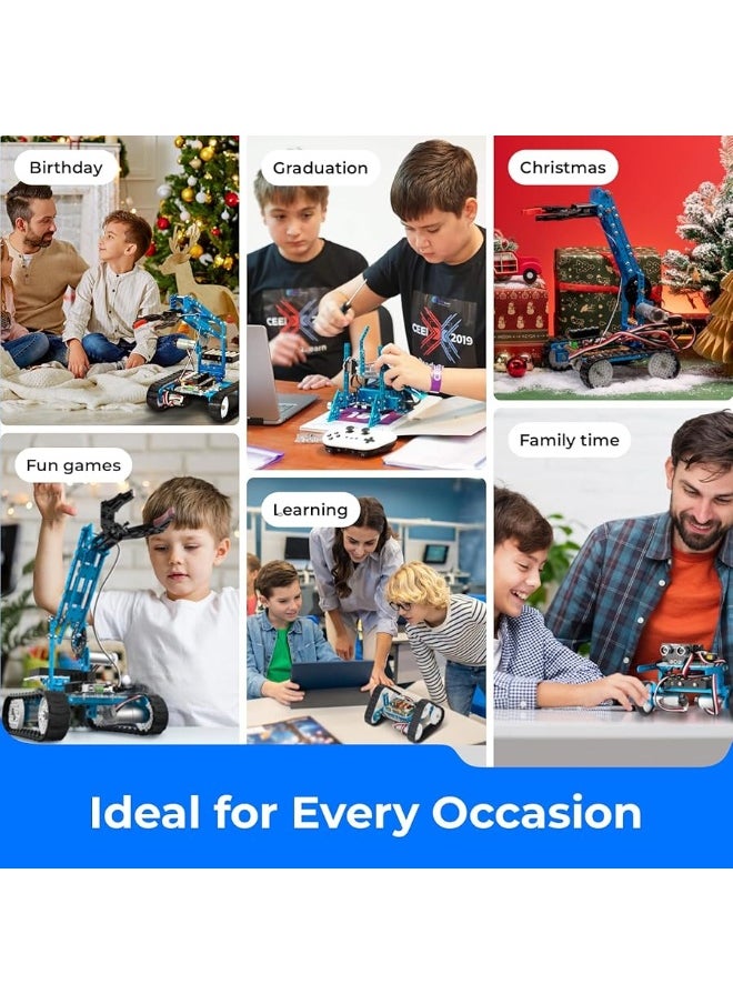 Makeblock - Makeblock mBot Ultimate 10 in 1 Robot Building Toys, Robotics Kit App Remote Control Robot Toys Compatible with Arduino C & Raspberry Pi, STEM Educational DIY Robot Arm Kit Gift for Teenagers & Adults - Image 1