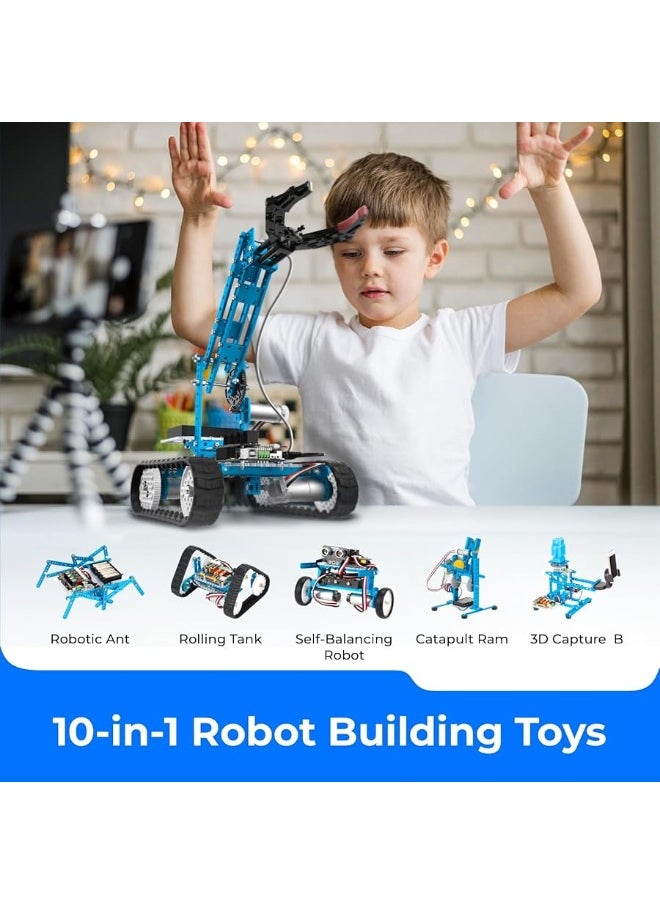 Makeblock - Makeblock mBot Ultimate 10 in 1 Robot Building Toys, Robotics Kit App Remote Control Robot Toys Compatible with Arduino C & Raspberry Pi, STEM Educational DIY Robot Arm Kit Gift for Teenagers & Adults - Image 1