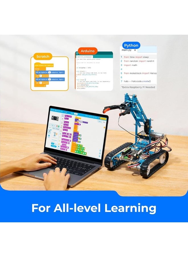 Makeblock Makeblock mBot Ultimate 10 in 1 Robot Building Toys, Robotics Kit App Remote Control Robot Toys Compatible with Arduino C & Raspberry Pi, STEM Educational DIY Robot Arm Kit Gift for Teenagers & Adults  - Image 4