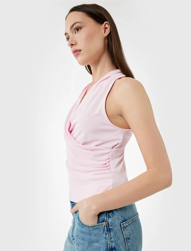 كوتون Draped Detail Blouse