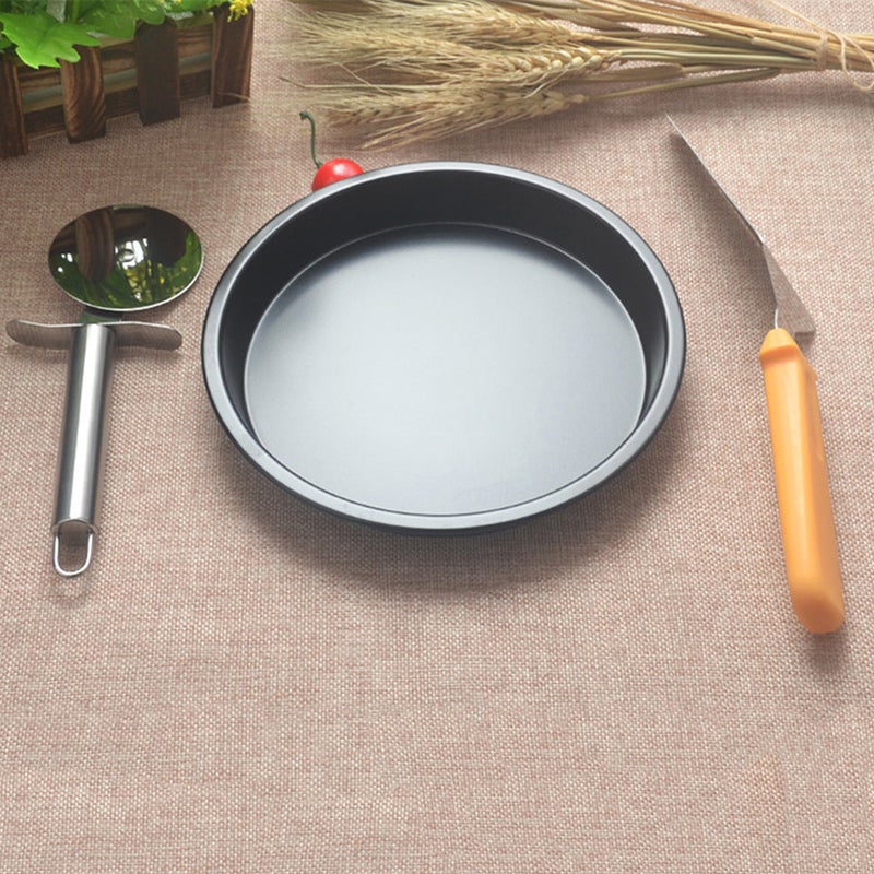 🍳 طقم أدوات للخبز مكون من سلة كيك وصينية بيتزا وصينية للقلاية الهوائية أسود مقاس ٦ إنش - Image 5