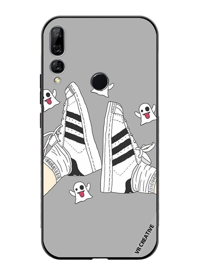 VR CREATIVE Protective Case Cover For Huawei Y9 Prime 2019 Black & White Shoe Design Multicolour - Image 1