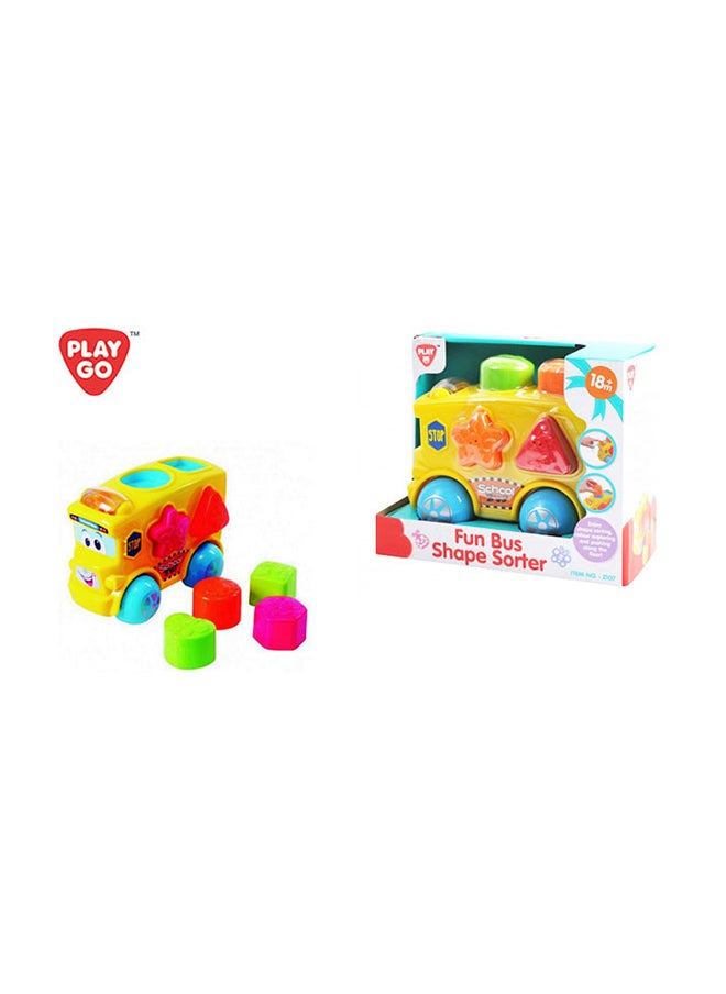PLAYGO مُصنّف الأشكال على شكل حافلة ممتعة  - Image 1