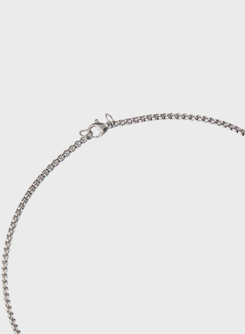 Seventy Five Skull Cube Pendant Necklace