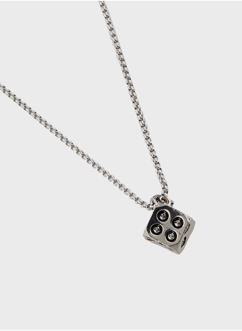 Seventy Five Skull Cube Pendant Necklace  - Image 2