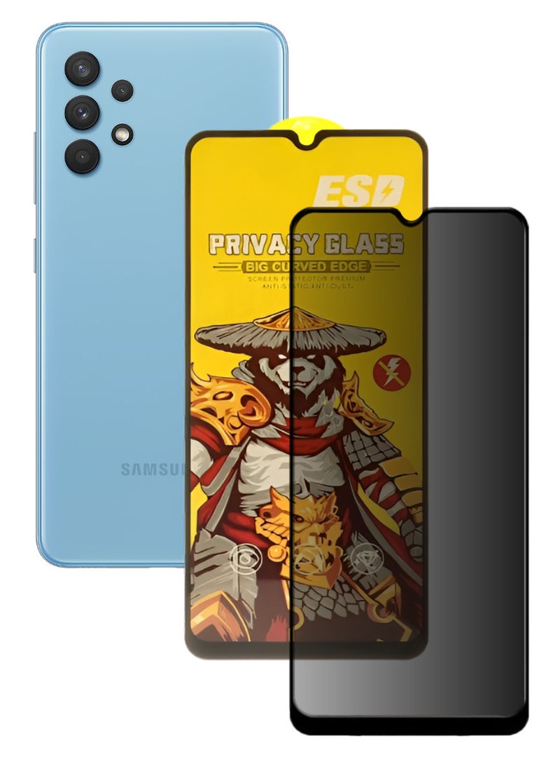 ESD Tempered Dustproof Privacy Glass Screen Protector Compatible For Samsung Galaxy A32 4G - Image 1