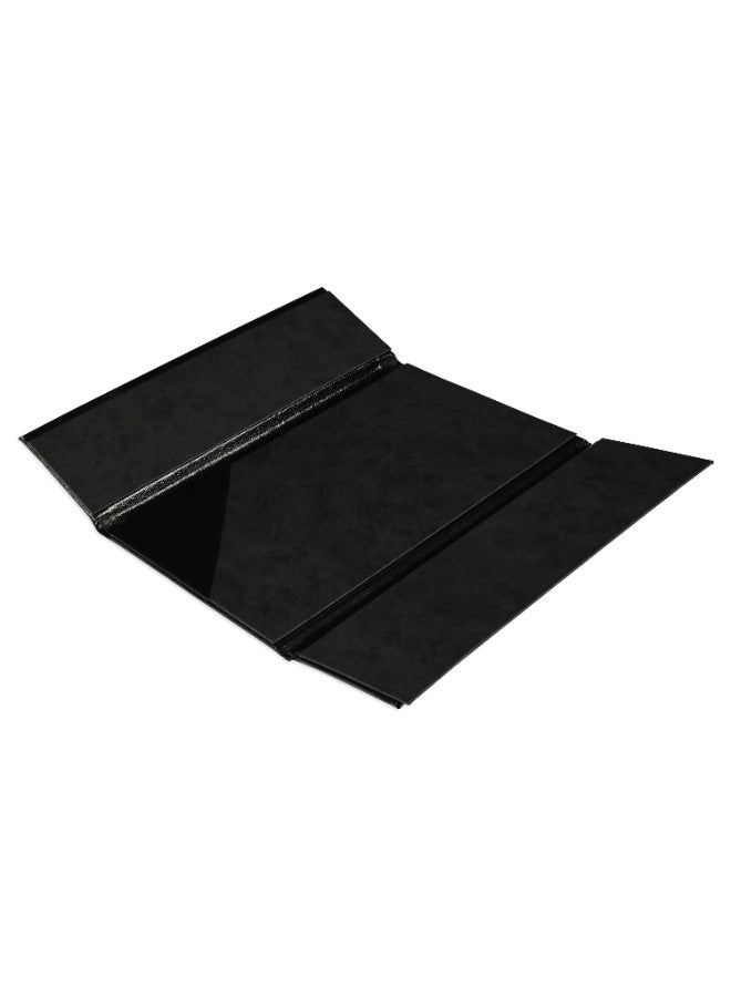 FIS Bill Folder, German Bonded Leather Materials, 2 Fold Magnetic Closure, 1 Side Padded, 1 Side Corner Pocket, Size 15.5x24.5cm, Pack in Gift Box, Black Color-FSCLBF2FBLBK - Image 3