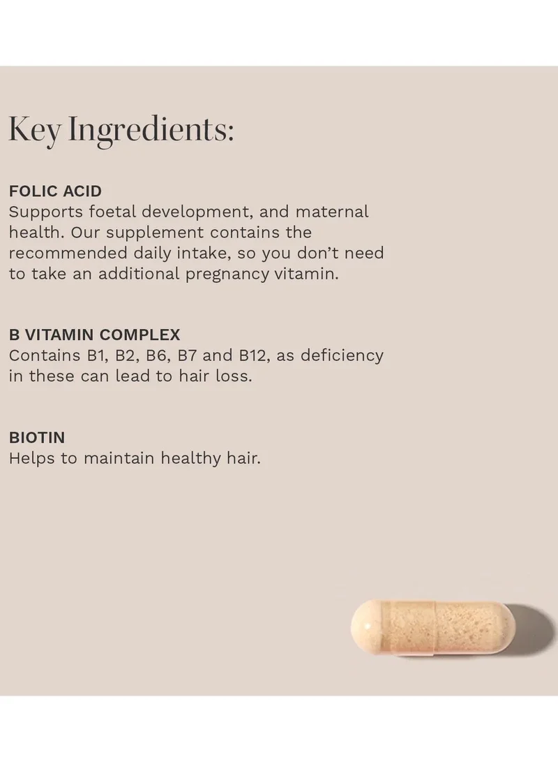 HAIR BURST Pregnancy Vitamins for Hair Growth - 1 Month Supply - 30 Capsules - Reduce Hair Loss - Faster Hair Growth