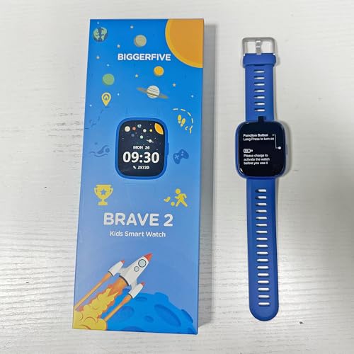 BIGGERFIVE Smart Watch for Kids, 1.8" Fitness Tracker Watch Pedometer, Heart Rate, IP68 Waterproof, Sleep Monitor, Calorie Step Counter, 5 Puzzle Games with/Without APP for Girls Boys Teens 5-16 - Image 2