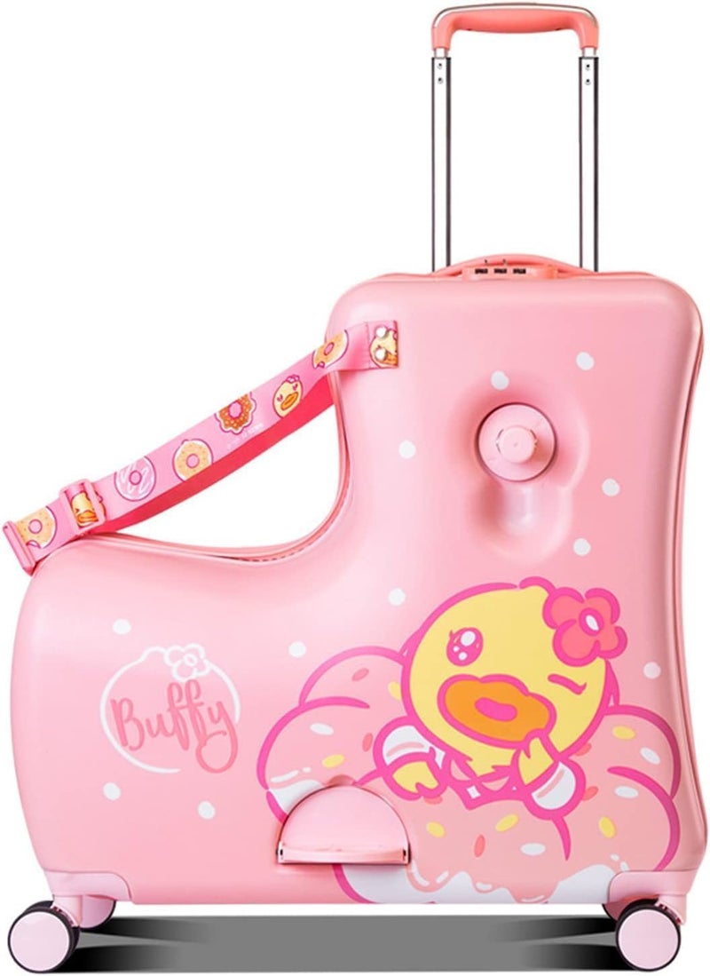 Generic Kid's Pink Luggage with Smooth-Rolling Wheels and Secure Zippers - Image 1