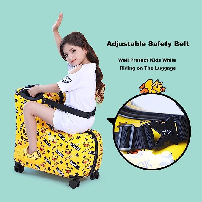 Generic Kid's Pink Luggage with Smooth-Rolling Wheels and Secure Zippers - Image 2