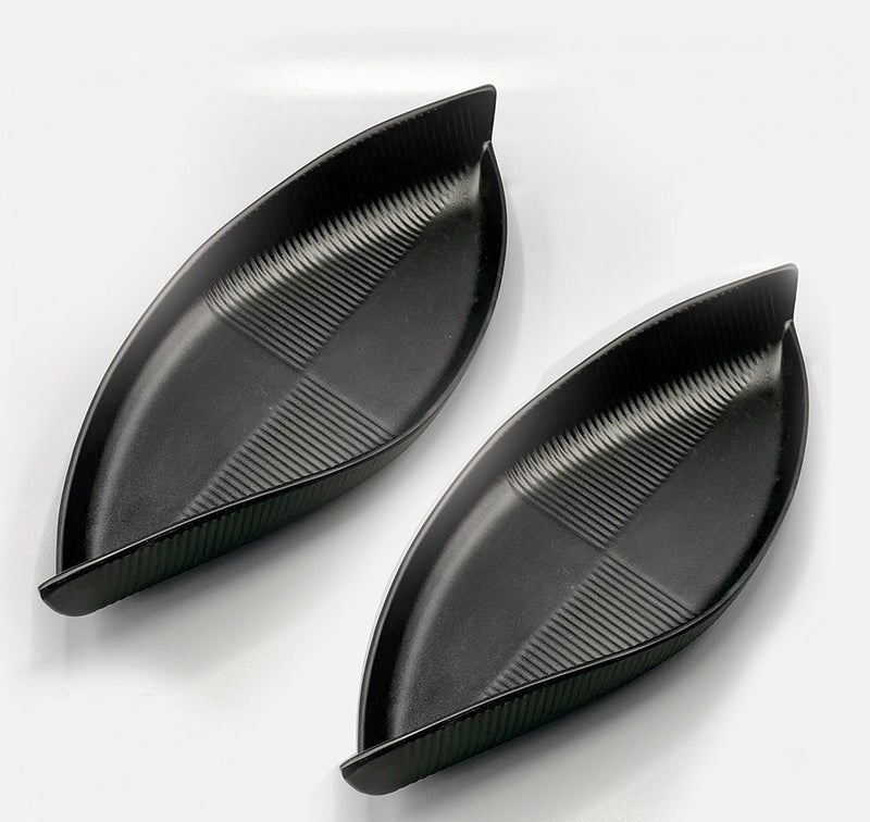 ZIDO (Pack of 2 Exclusive Multi Purpose Serving Platter for All Types of Snacks Like Noodles, Chilly Potato, Dhokla, Cookies, Pastries, Cutlet, Chaap, Paneer Tikka, Tandoori Items and as Your Wish - Image 1