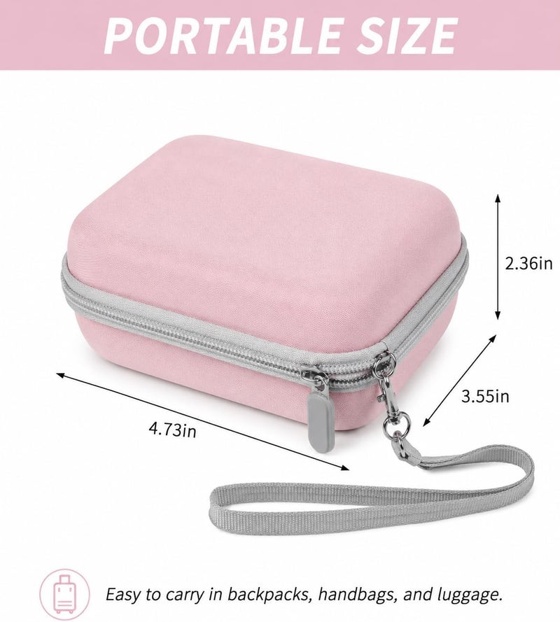 Grapsa Digital Camera Case for CAMKORY, Kodak Pixpro, VAHOIALD, Sony DSCW800/830, Canon PowerShot 180/190 - Pink - Image 4