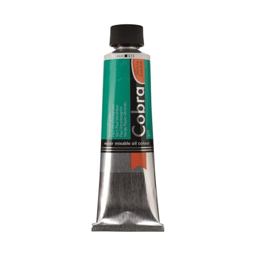 Cobra Water-Mixable Oil Color 40 ml Tube - Emerald Green - Image 1