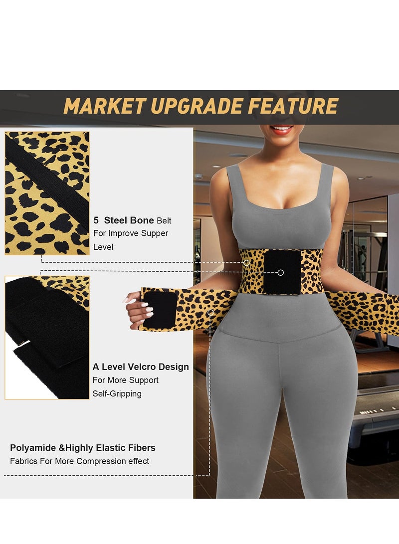 Excefore Waist Trainer, Waist Belt Body Shaper for Women Waist Trimmer Weight Loss Workout Fitness Back Support - Image 2