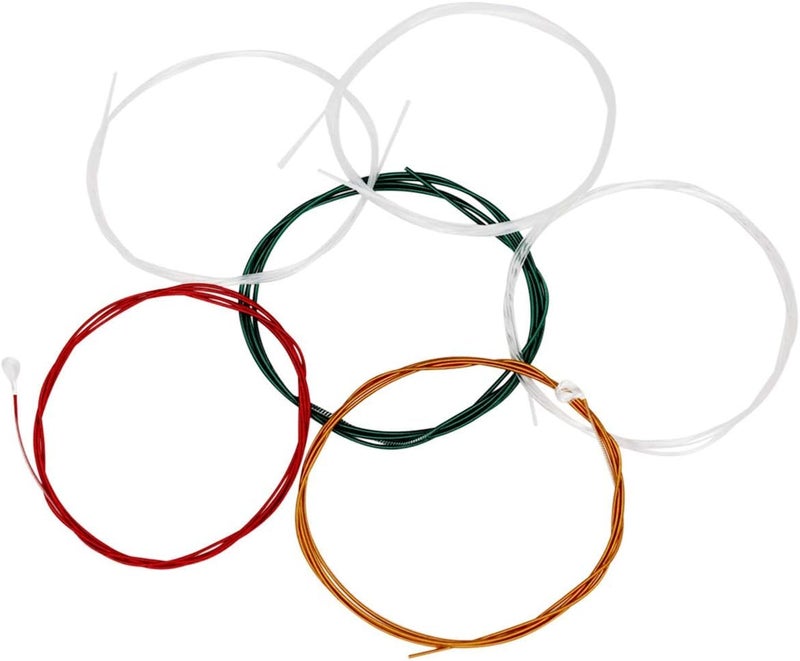 JYsun Colorful Classical Guitar Strings 3 full sets Clear Nylon for E-1st B-2nd G-3rd and Nylon Core Colorful Coated Copper Alloy Wound for D-4th A-5th E-6th - Image 4