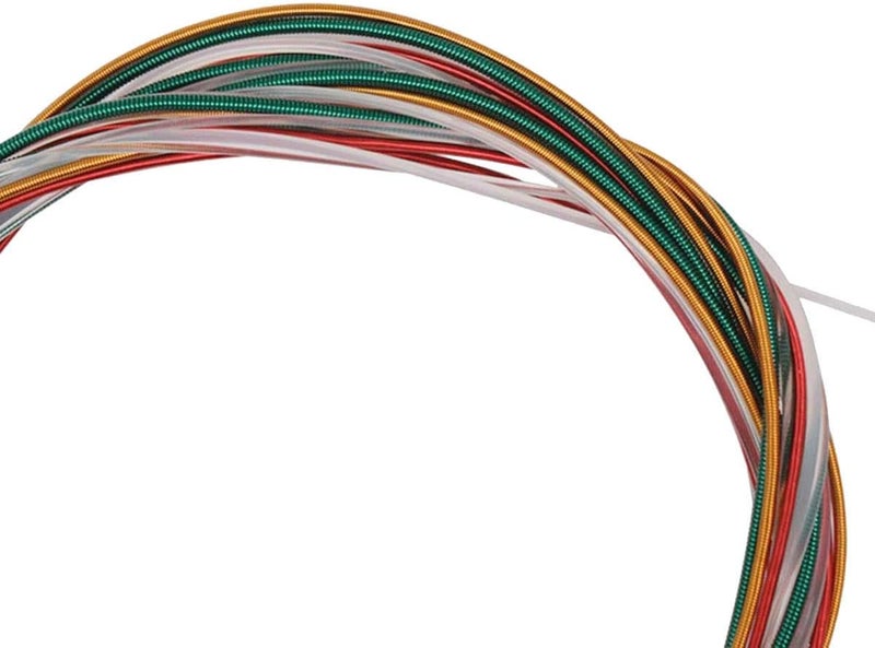 JYsun Colorful Classical Guitar Strings 3 full sets Clear Nylon for E-1st B-2nd G-3rd and Nylon Core Colorful Coated Copper Alloy Wound for D-4th A-5th E-6th - Image 3