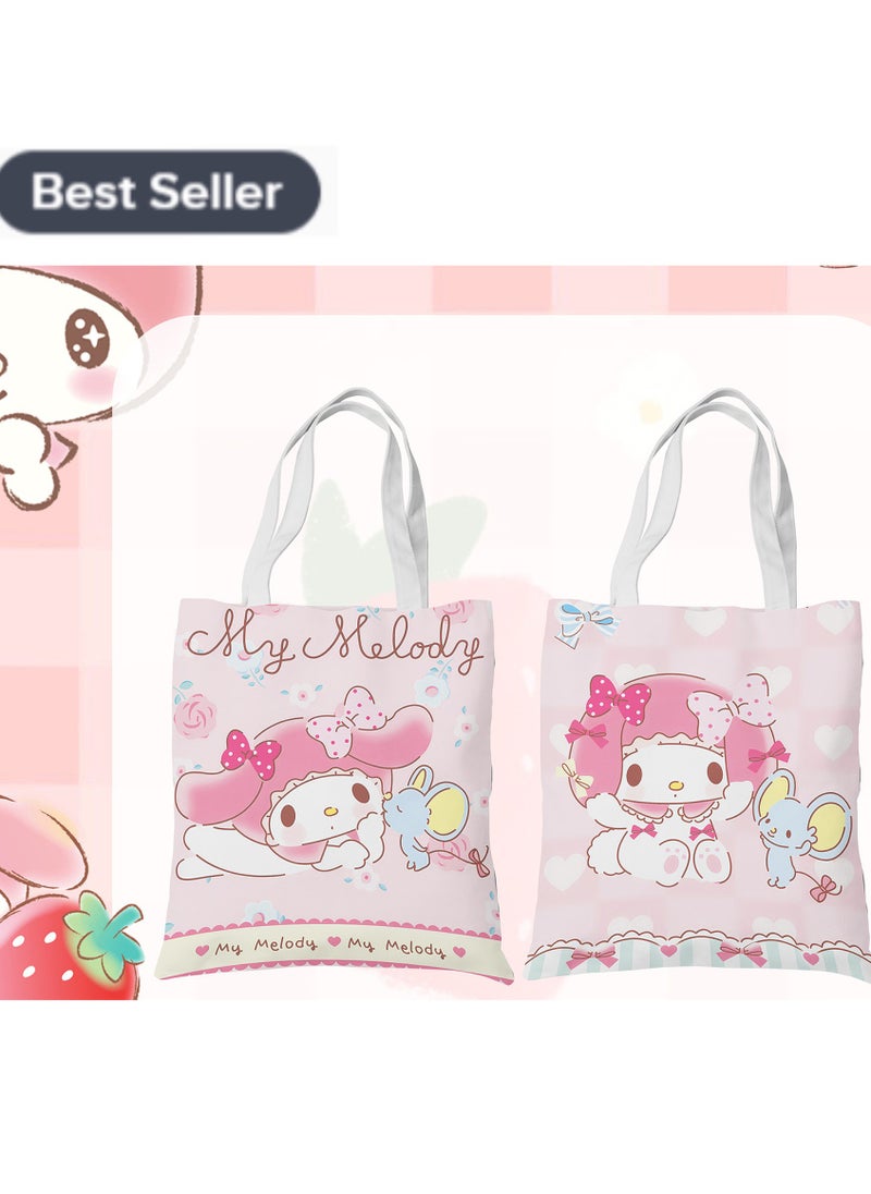 Sanrio - Melody Canvas Bag Single Shoulder Student Class Bag Tote Bag - Image 1