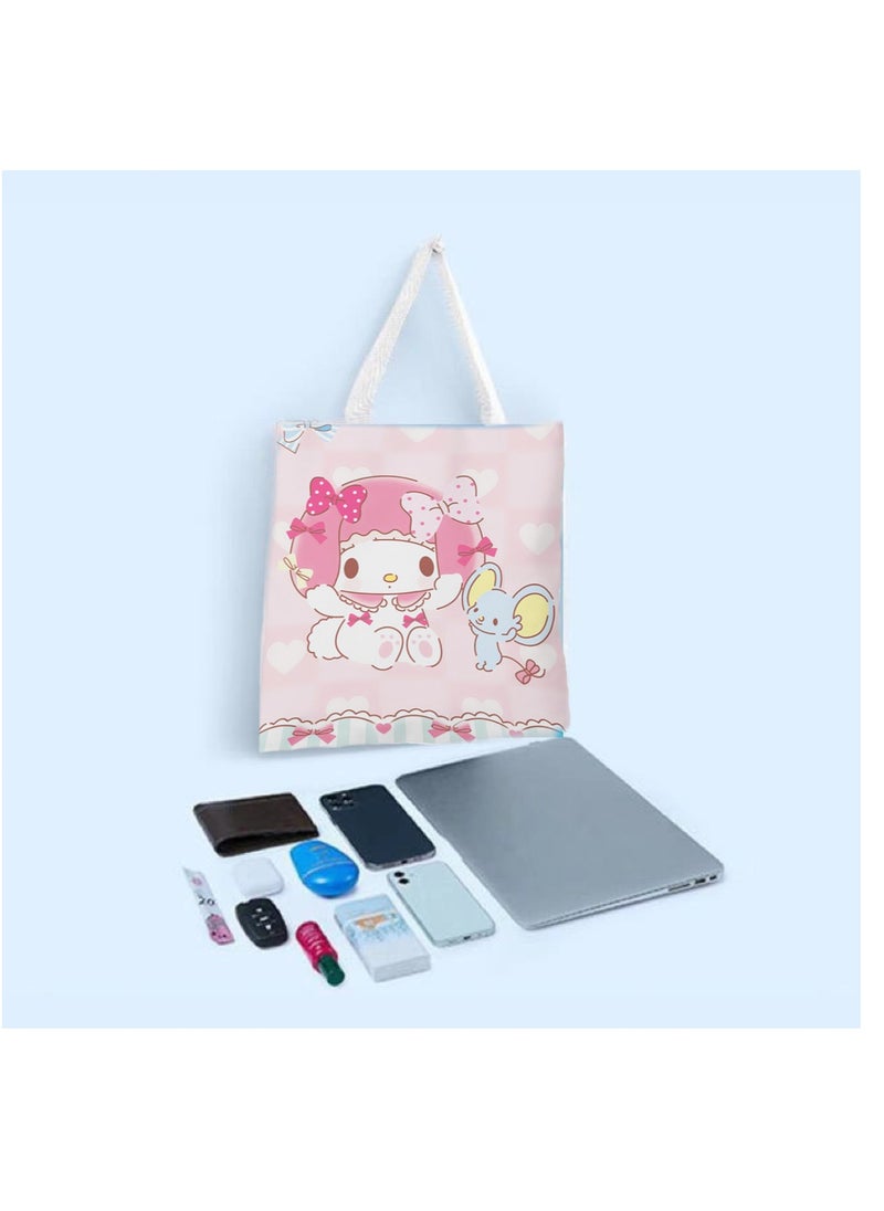 Sanrio - Melody Canvas Bag Single Shoulder Student Class Bag Tote Bag - Image 1