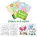 WATINC 24pcs Spring Coloring Books Springtime Color Booklet Bulk Art Party Favors Supplies for Kids DIY Floral Safari Small Painting Book Goodie Bag Filler Gifts for Home School Classroom Birthday - Image 4