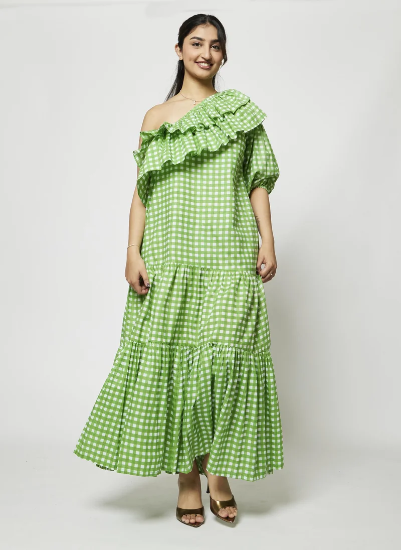 Kyshmysh  GRASS MIDI DRESS for Women | Best Price UAE
