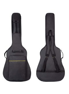 Mike Music 40/41 Inch Acoustic Guitar Bag 0.3 Inch Thick Padding Waterproof Dual Adjustable Shoulder Strap Guitar Case Gig Bag with Back Hanger Loop (40/41 Inch Dual Adjustable Shoulder Strap Plus cot, Black)  - Image 1