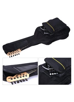 Mike Music 40/41 Inch Acoustic Guitar Bag 0.3 Inch Thick Padding Waterproof Dual Adjustable Shoulder Strap Guitar Case Gig Bag with Back Hanger Loop (40/41 Inch Dual Adjustable Shoulder Strap Plus cot, Black)  - Image 5