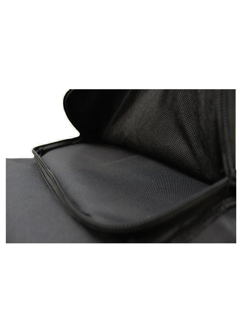 Mike Music 40/41 Inch Acoustic Guitar Bag 0.3 Inch Thick Padding Waterproof Dual Adjustable Shoulder Strap Guitar Case Gig Bag with Back Hanger Loop (40/41 Inch Dual Adjustable Shoulder Strap Plus cot, Black)  - Image 3