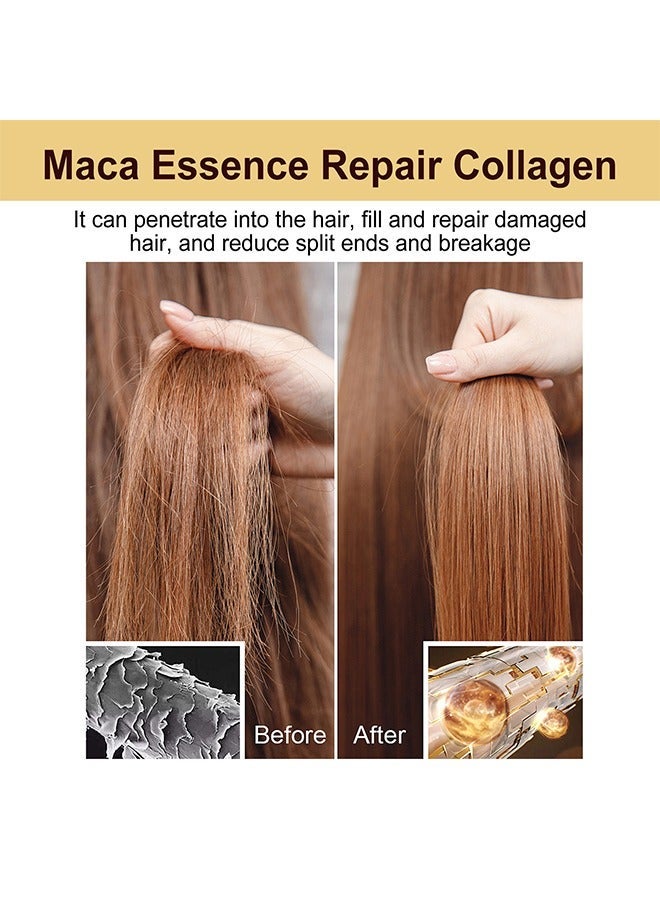 EELHOE Collagen Hair Oil - For Dry Damaged Hair,Collagen Hair Care Essential Oil Repair split ends, Improve Hair quality, Moisturize and Smooth Hair Essence,50ml - Image 3