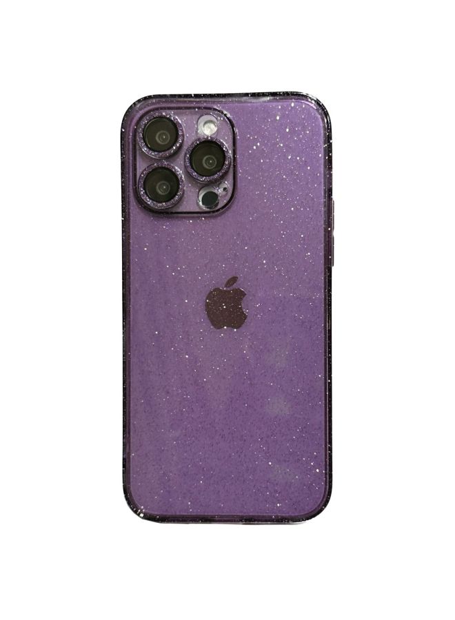 Fine Hole Lens Frame Suitable For Apple 14promax Mobile Phone Shell Glitter Transparent 15/14pro-Specifications:iphone15pro - Image 5