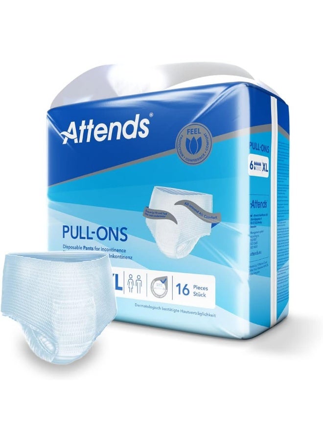 Attends Pull-Ons 6 Xl Disposable Pants For Incontinence Pack Of 16 - Image 3