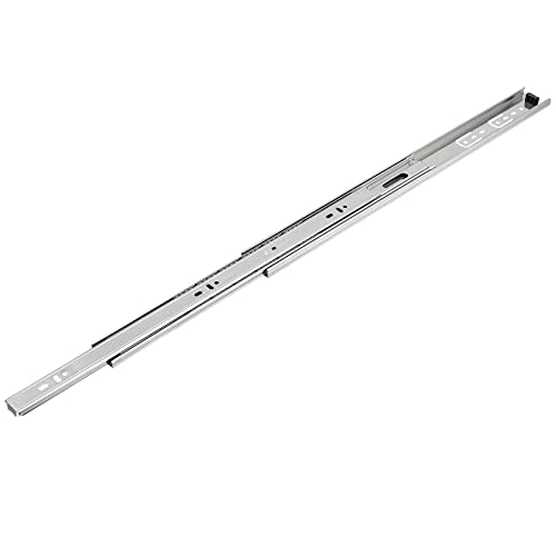 SEHOI 3 Pairs 20 Inch Drawer Slides, Side Mounted Ball Bearing Cabinet Drawer Slides, 3 Section Full Extension Drawer Glides, Heavy Duty Drawer Runners Slides, 200 Lbs Capacity, Silver - Image 4