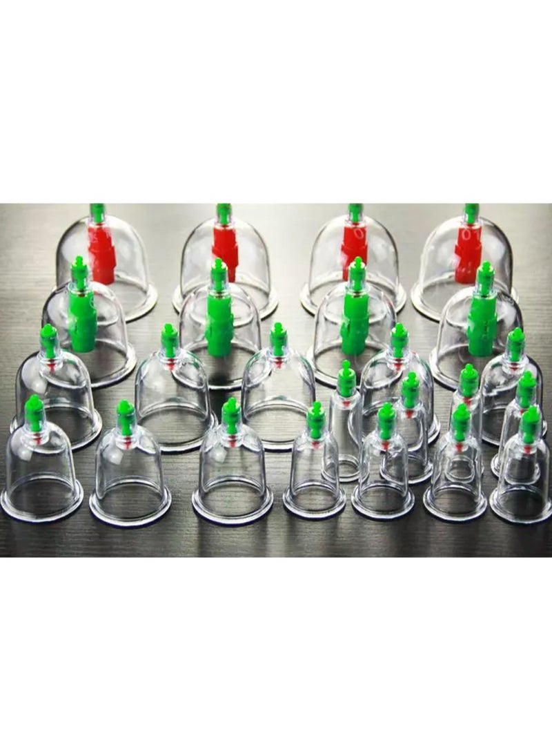 إسكدنيا طقم العلاج بالحجامة، مجموعة العلاج بالحجامة الصينية الاحترافية مع مضخة فراغ، مجموعة الحجامة لتدليك الجسم وتسكين الآلام والعلاج الطبيعي - Image 2