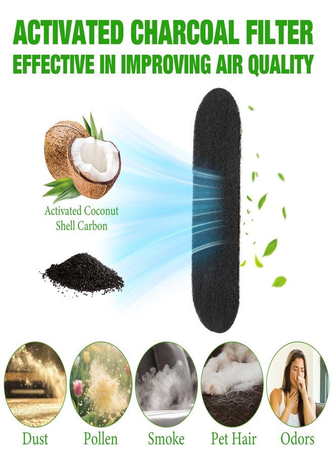 HOMAR 12 Pack Ceiling Fan Filters for Blades Activated Coconut Shell Carbon Ceiling Fan Air Filters for Household Contaminants Easy-Stick & Universal Fit Fan Air Purifier Pads - Image 3