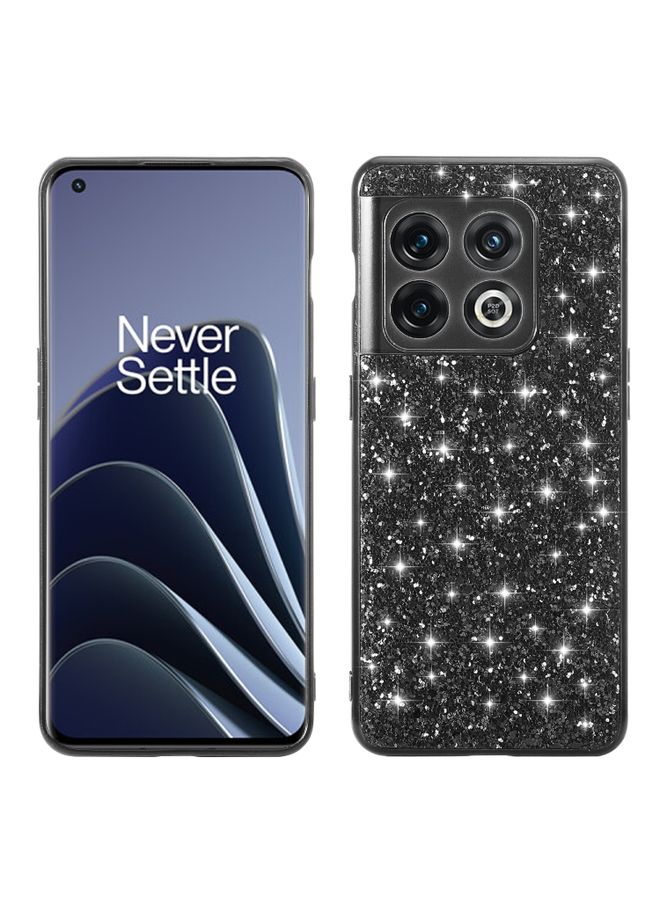 HuHa Case Cover For For OnePlus Ace Pro / 10T Glitter Powder Shockproof TPU Phone Case(Black)