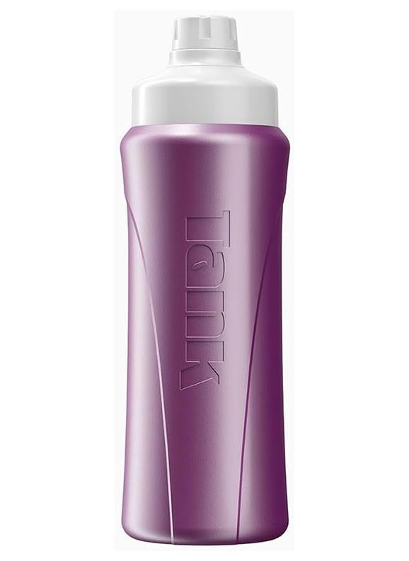 Tank Insulated Plastic Water Bottle Mini Super Cool 650mL, Purple, BPA Free - Image 1