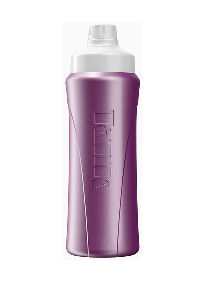 TANK Tank Insulated Plastic Water Bottle Mini Super Cool 650mL, Purple, BPA Free  - Image 1