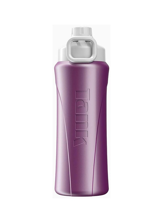 TANK Tank Insulated Plastic Water Bottle Mini Super Cool 650mL, Purple, BPA Free  - Image 2