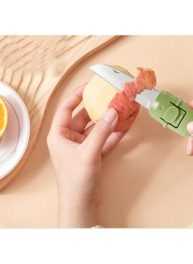 CMGTYYD Fruit Peeler, 2 in 1 Potato Peeler - Creative Fruit and Vegetable Peeler Tool - Use Fruit Knives with Ergonomic Handle for Kitchen, Picnic, Camping, Travel - Image 3