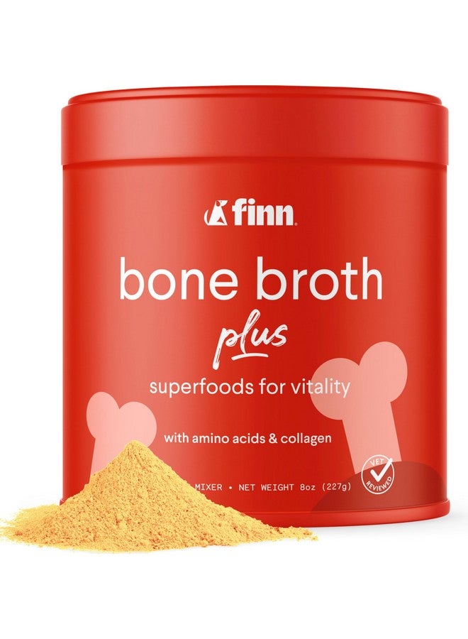 فين مرق عظام فين بلس للكلاب | مُكمّل غذائي للمفاصل والحركة غني بالكولاجين والأحماض الأمينية | ٦ مكونات فقط | مسحوق طعام للكلاب - Image 1