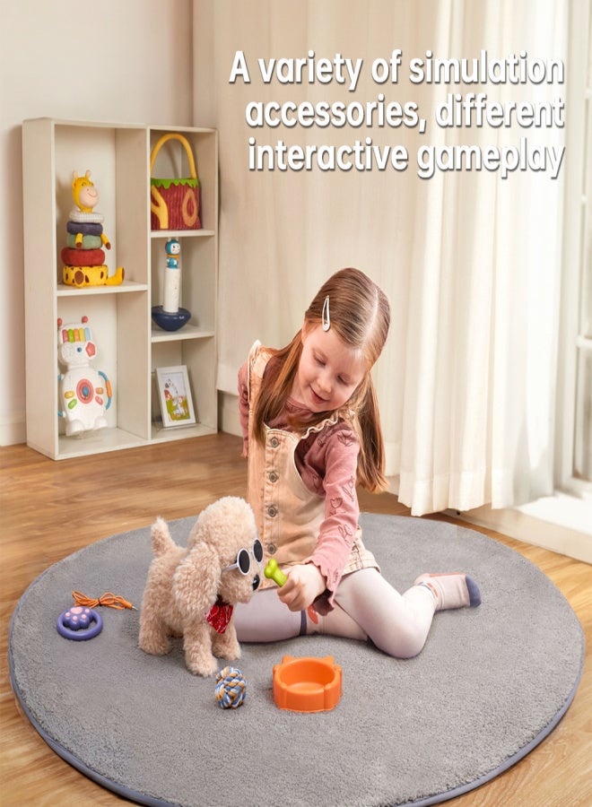 TUMAMA 7Pcs Plush Dog Toys Walking Barking Wagging Electronic Interactive Stuffed Puppy with Collar and Accessories Dog Leash/Voice/Touch Control Stuffed Gift for Boys Girls 3+ Year Old - Image 4