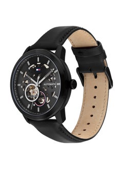 TOMMY HILFIGER TOMMY HILFIGER ROUND ANALOG MEN'S BLACK CASE WATCH - 1710659  - Image 1