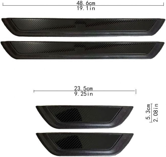4PCS Car Door Sill Protector for Mazda MX-5 Miata 1989–2025 2026 NA/NB/NC/ND, Stainless Steel Scuff Plate with Plastic Base, Anti-Scratch Trim, Threshold Protection Strip, Auto Accessories Normal C-Blue - Image 2