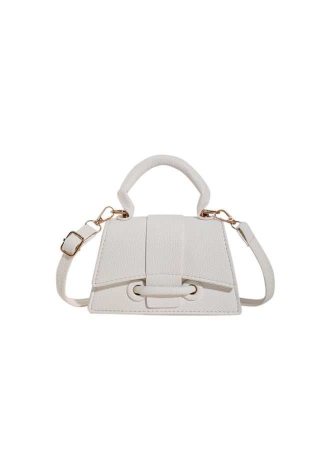 Niche Design Small Bag For Women 2023 Early Autumn Chain Messenger Bag Mini Western Style Shoulder Portable Small Square Bag-Color:White - Image 1